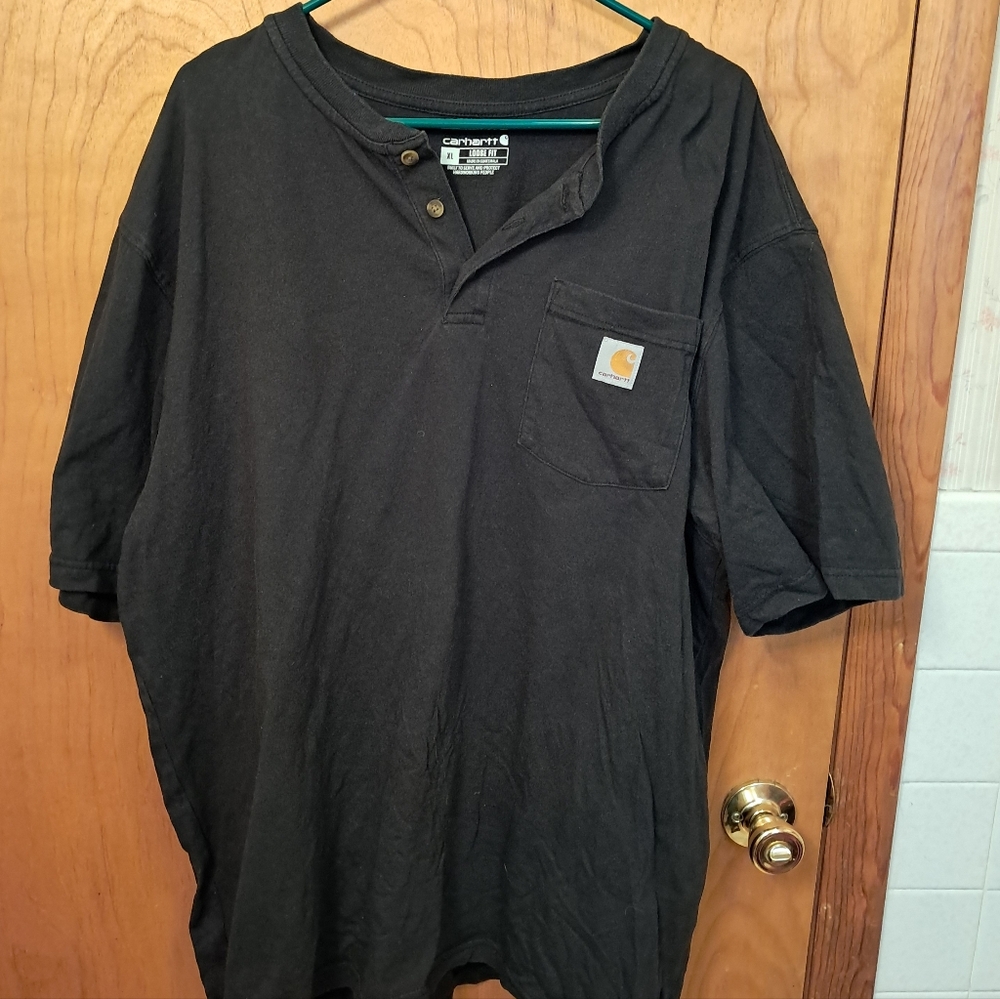 Carhartt Men's Black Henley Tee